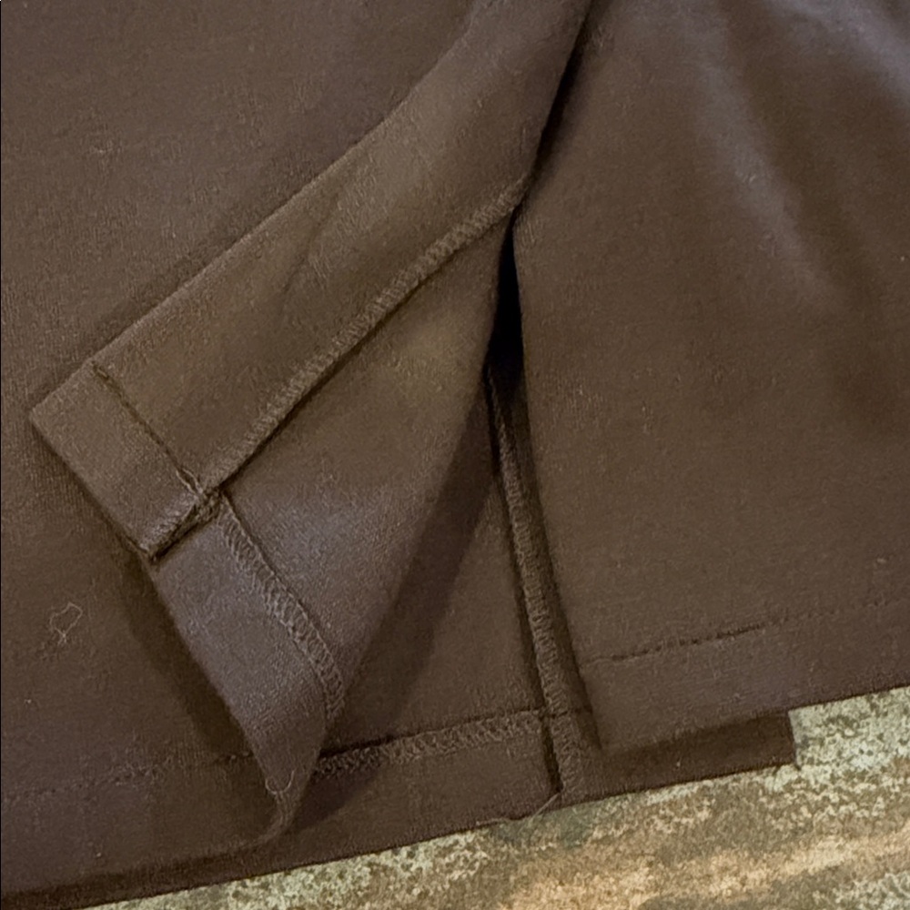 🤎🧶GAP Brown Ponte Knit Soft Shirt Blazer Jacket NEW - Picture 4 of 6